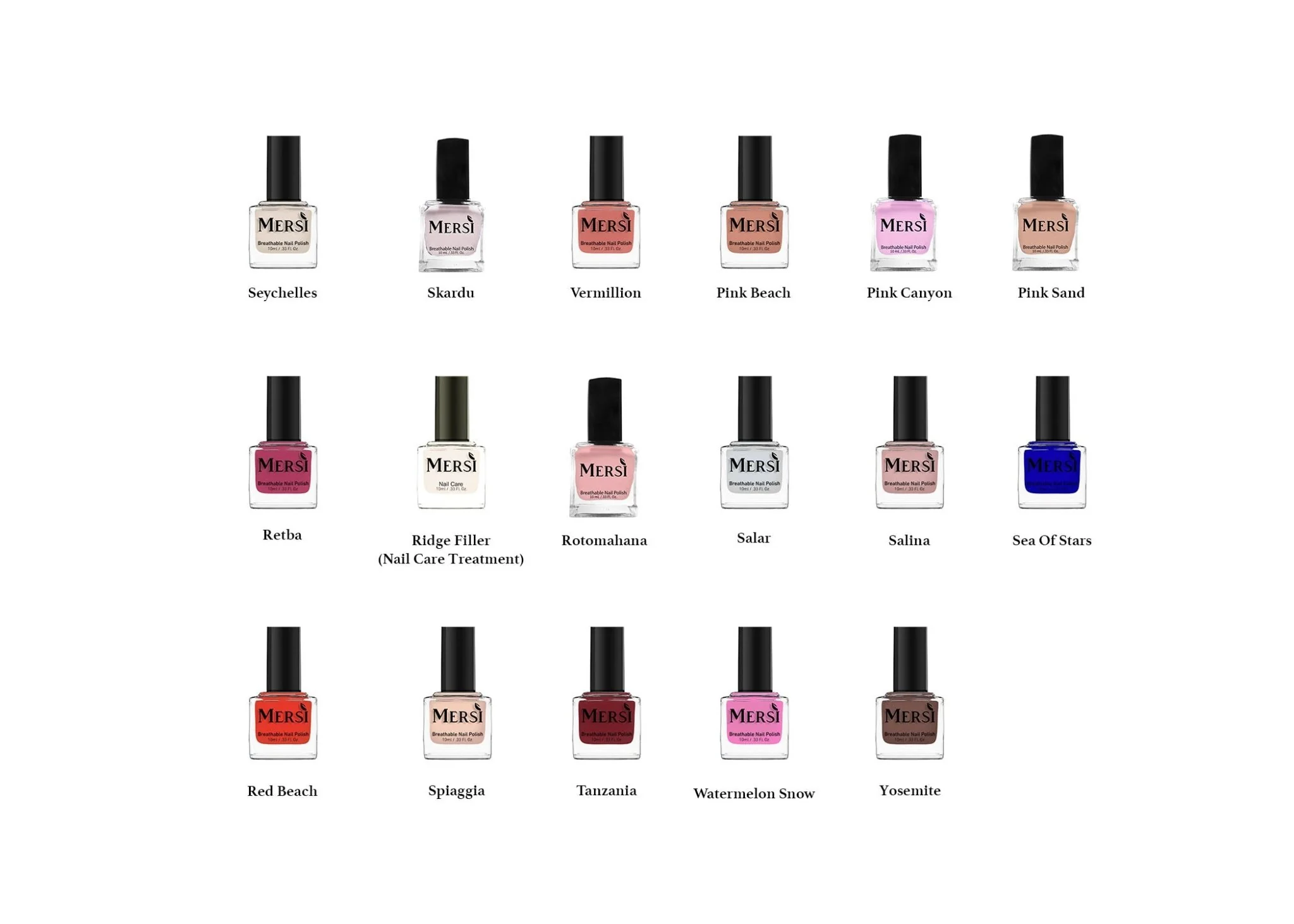 Mersi Cosmetics Six Shade Set (Build your own) - Image 4